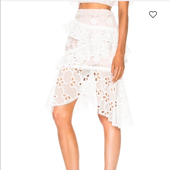 Alexis white lace Nahara skirt XS - Picture 2 of 10